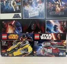 LEGO Star Wars Jedi Interceptors  - Obi-Wan 75135 & Anakin 75038 - Brand New