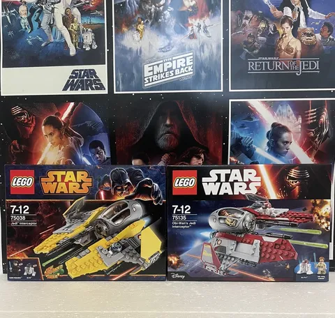 LEGO Star Wars Jedi Interceptors  - Obi-Wan 75135 & Anakin 75038 - Brand New