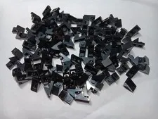 LEGO BULK LOT 118 BLACK SLOPE 45 2 X 1 2/3 CUTOUT  #92946