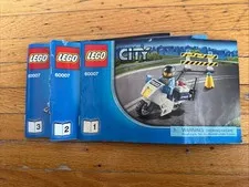 LEGO City 60007 High Speed Chase Instruction Manuals (Books 1-3) Complete Set