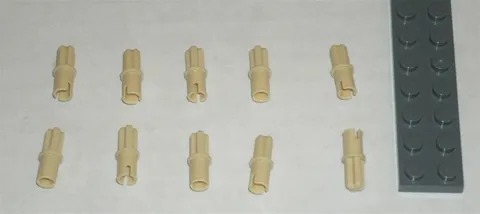 LEGO NEW Axle to Pin Connector Tan (10x) 4666579 Brick 6562