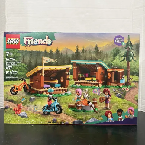 LEGO® Friends Adventure Camp Cozy Cabins Building Set 42624 NEW