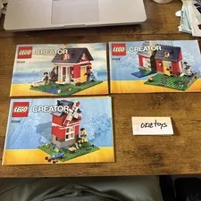 LEGO CREATOR 31009: Small Cottage Instruction Manuals ONLY : All 3 Booklets