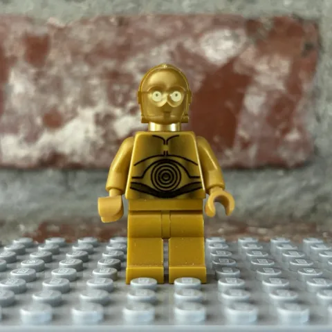 LEGO Star Wars Minifigure C-3PO Pearl Gold with Pearl Gold Hands sw0161a 