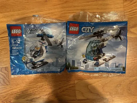 Lot Is 2 Lego City Helicopters 30226 And 30351 New In Bag