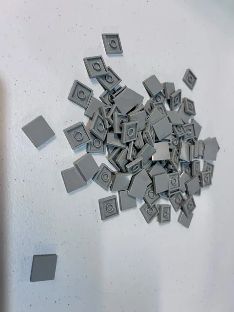 Lego Light Bluish Gray 2x2 Tile X100