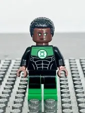 🔥 LEGO Green Lantern John Stewart Minifigure SH0428 DC Super Heroes Rare SH428