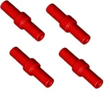 Lego 4 New Red BARS 2L with Stop Ring Ferry Boat Smoke Stacks Part 78258 D751