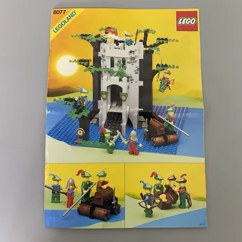 LEGO 6077 Forestmen River Fortress Instructions Manual Booklet Only Vintage
