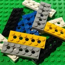 LEGO® Parts 32001 (2 pcs) Technic, Plate 2 x 6 with 5 Holes