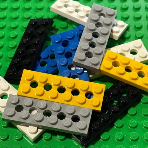 LEGO® Parts 32001 (2 pcs) Technic, Plate 2 x 6 with 5 Holes