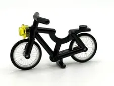 LEGO Black Bicycle with Handlebars with Trans-Clear Wheels, Black Tire inv.572