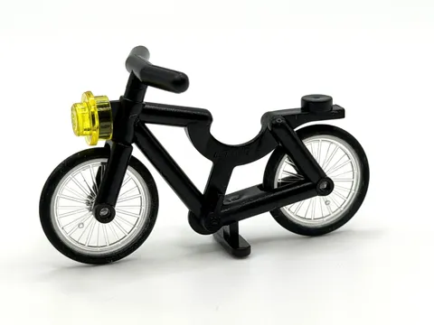 LEGO Black Bicycle with Handlebars with Trans-Clear Wheels, Black Tire inv.572