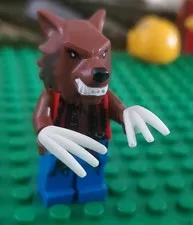Lego Minifigure Monster Fighters 9463 WEREWOLF w. Glow In the Dark Claws