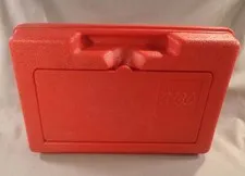 Vintage 1982 LEGO - Red Hard Plastic - Portable Carrying Storage Case Box
