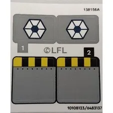 LEGO Sticker Sheet for Set 75377-1 Invisible Hand Retired Set