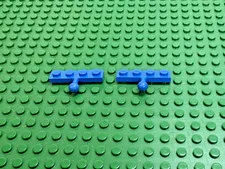 2x 1970s LEGO Blue Plate 1 x 4 with Tow Ball Legoland 450 6647 190 197 #3184