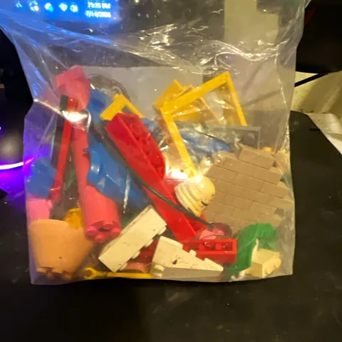 LEGO Bulk Lot Mixed Bricks Plates Parts Multicolor Plastic Bag