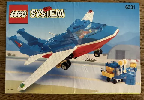 Vintage LEGO 6331 Patriot Jet Instruction Manual Booklet Only Town 1996 Plane