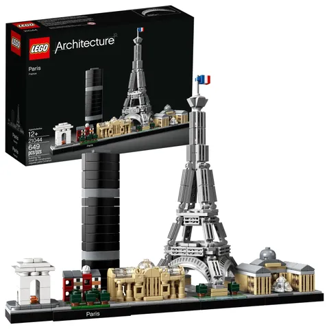 LEGO Architecture Paris Model Building Set - Detailed 694 Pieces, Multicolor