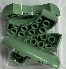 LEGO Brick, Round Corner 5 x 5 w/o Studs, 24599, Sand Green, QTY 4 Free Shipping