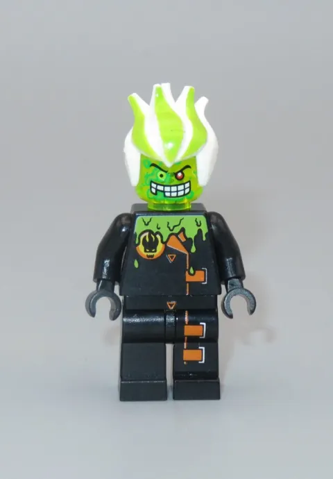 LEGO Agents Dr. D Zaster slime white green hair minifigure 8969