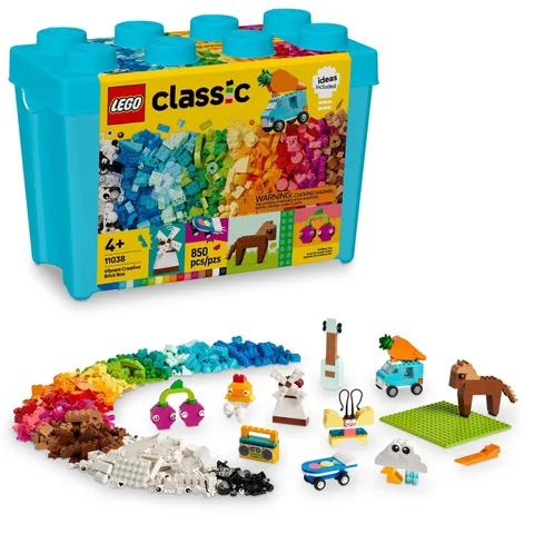 LEGO Classic Vibrant Creative Brick Box Building Blocks - Sensory & Learning ...