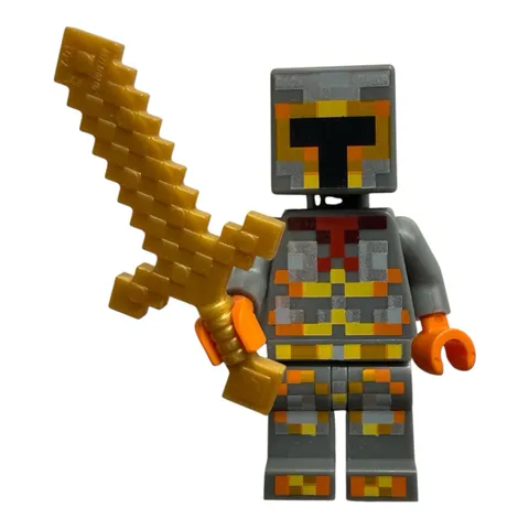 LEGO Minecraft Skin 1 Yellow Orange Armor Minifigure min034 853610