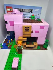 LEGO Minecraft 21170 The Pig House 490pc Complete Set No Box (2021)