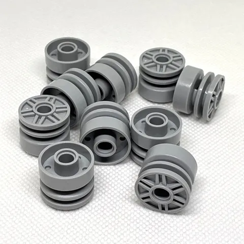 LEGO Parts - Light Bluish Gray Wheel 18mm D. x 14mm - No 55981 - QTY 10