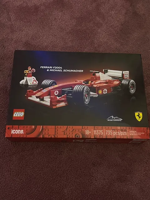 LEGO Icons Ferrari F2004 & Michael Schumacher 11375 - New In Sealed Box