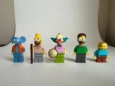 LEGO The Simpsons Series 1 Minifigure Lot Itchy Krusty Ralph Grandpa Ned 71005