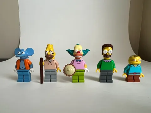 LEGO The Simpsons Series 1 Minifigure Lot Itchy Krusty Ralph Grandpa Ned 71005