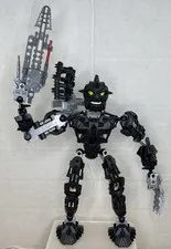 LEGO Bionicle 8729 Toa Nuparu Inika Figure Light Up Sword Works 2006 Incomplete