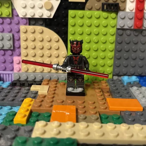 LEGO - Darth Maul - Printed Legs with Silver Armor - STAR WARS MINIFIGURE