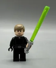 Lego Star Wars Minifigure Jedi Master Luke Skywalker Lightsaber 75093 75159!