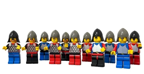 LEGO Castle Minifigure Lot Black Knight Set Bulk Sale