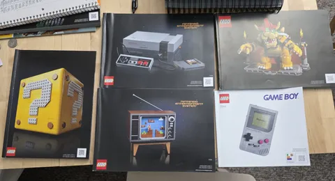 LEGO Nintendo Instruction Manual/Book Lot: 72046, 71374, 71395, 71411 