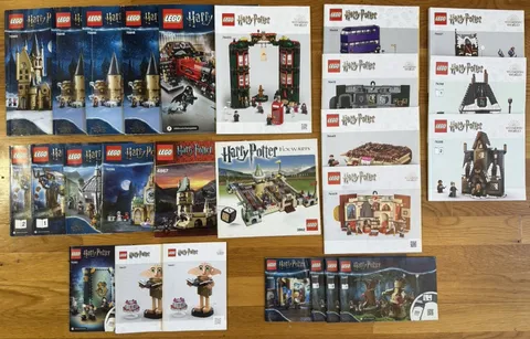 LEGO Harry Potter Instruction Manuals Lot Hogwarts Express Slytherin NO PARTS