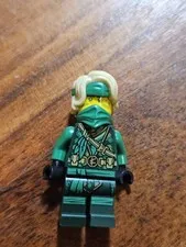 LEGO NINJAGO Lloyd Minifigure Green Ninja Blonde Hair Mask Plastic Ninja Toy