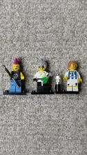 3x Lego Series 4 Collectible Minifigures 8804 Soccer Player, Scientist, Rocker
