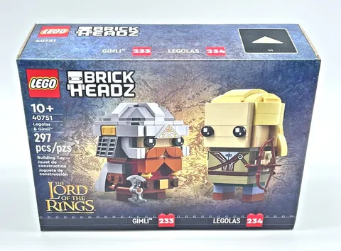 LEGO BrickHeadz 40751 | Legolas & Gimli The Lord of the Rings LotR Sealed NIB