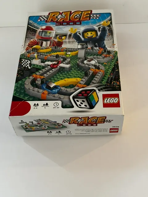 Lego Race 3000 Board Game 3839 Racing Cars Track W/ Box & Instructions 