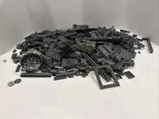 Lot Of 2 Pounds (Lbs) Lego Random Dark Gray Parts Pieces Bricks Sorted