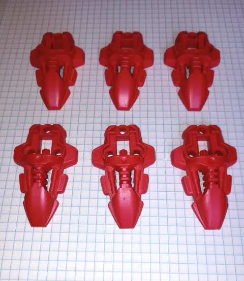 6 Bionicle Lego 44138 in Red Rahkshi Foot Feet Genuine Lego Parts WYSIWYG