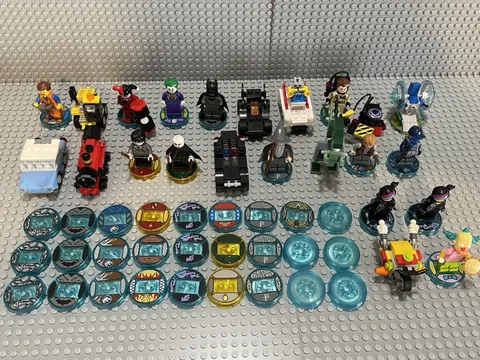 LEGO. Dimensions. Lot of Minifigures, Parts, and Accessories. Used