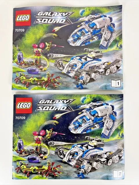 LEGO Galaxy Squad Galactic Titan 70709 Instruction Manual Books 1&2 Retired (A1)