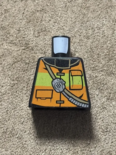 Lego Torso Fire Reflective Stripe Vest with Pockets/Shoulder Strap 973pb1303c01
