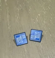 LEGO Roadsign Clip-on 2 x 2 Square with Computer Screen (30258 / 93336) 2 Pieces