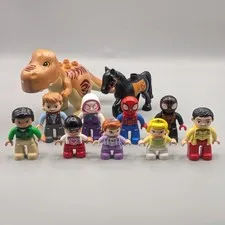 Lego Duplo Mixed Random Figures LOT of 11 Jurassic Park Spider-Man